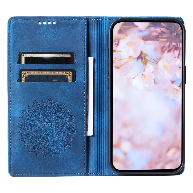 For Samsung Galaxy S23+ 5G Totem Embossed Magnetic Leather Phone Case(Blue) - HoMEdemic™ 