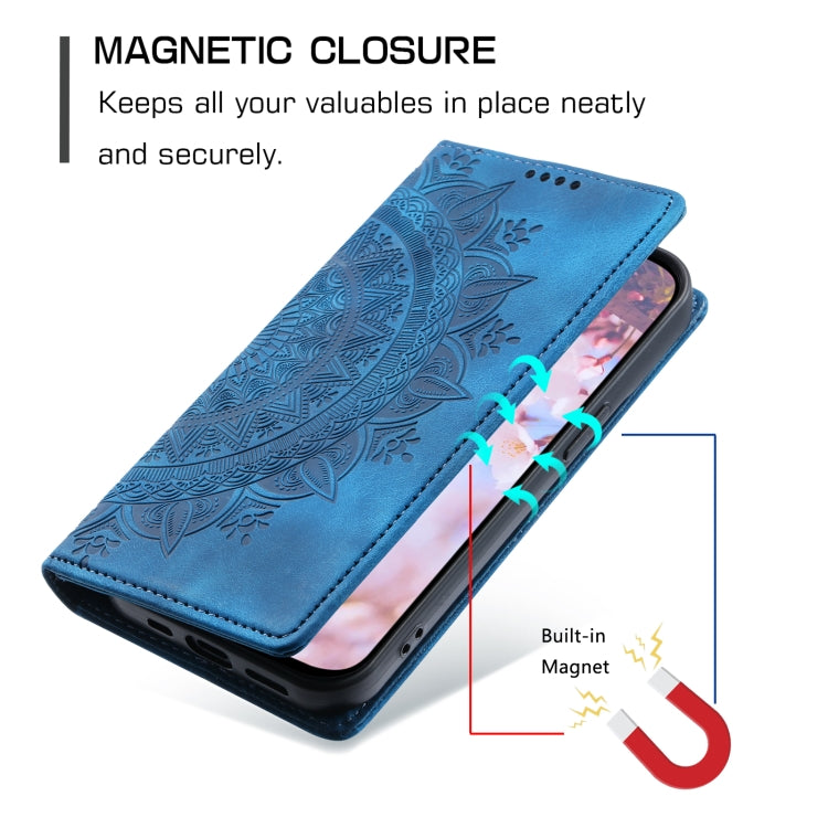 For Samsung Galaxy S23+ 5G Totem Embossed Magnetic Leather Phone Case(Blue) - HoMEdemic™ 