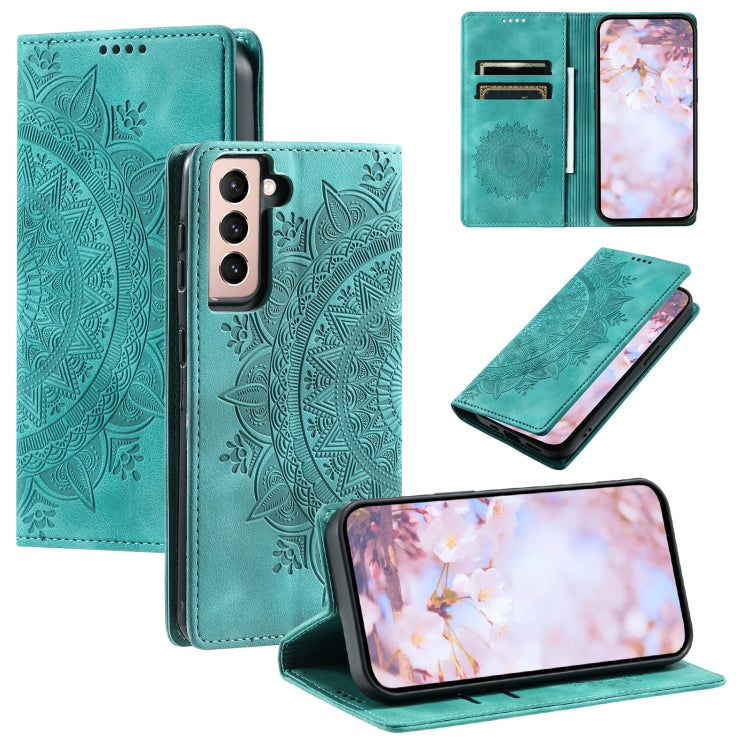 For Samsung Galaxy S23+ 5G Totem Embossed Magnetic Leather Phone Case(Green) - HoMEdemic™ 