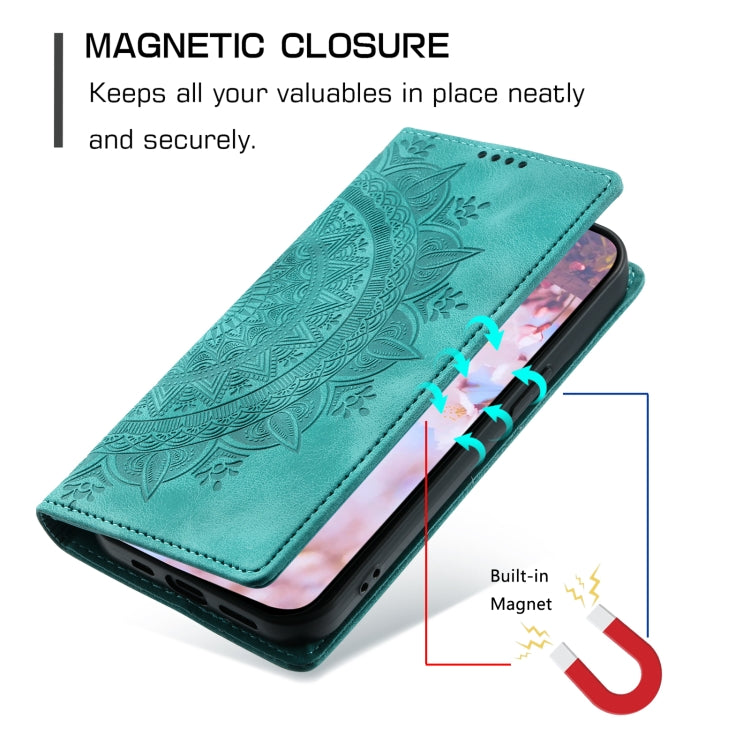 For Samsung Galaxy S23+ 5G Totem Embossed Magnetic Leather Phone Case(Green) - HoMEdemic™ 