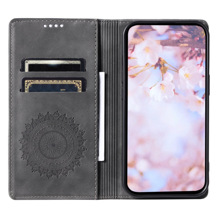 For Samsung Galaxy S23+ 5G Totem Embossed Magnetic Leather Phone Case(Grey) - HoMEdemic™ 