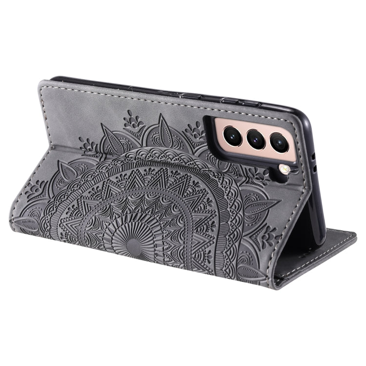 For Samsung Galaxy S23+ 5G Totem Embossed Magnetic Leather Phone Case(Grey) - HoMEdemic™ 