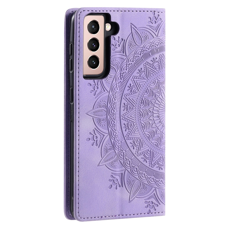 For Samsung Galaxy S23+ 5G Totem Embossed Magnetic Leather Phone Case(Purple) - HoMEdemic™ 