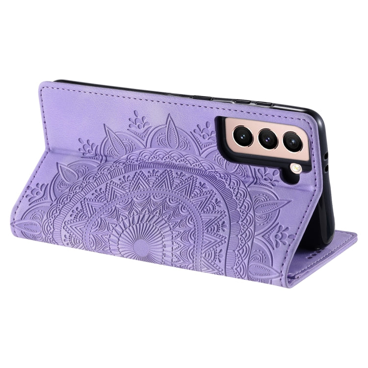 For Samsung Galaxy S23+ 5G Totem Embossed Magnetic Leather Phone Case(Purple) - HoMEdemic™ 