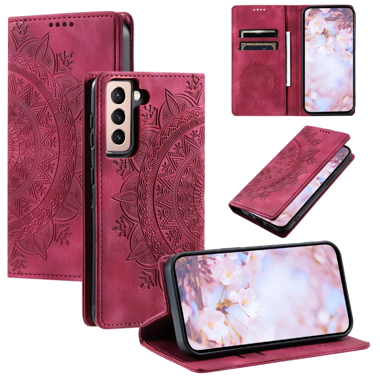 For Samsung Galaxy S23+ 5G Totem Embossed Magnetic Leather Phone Case(Red) - HoMEdemic™ 