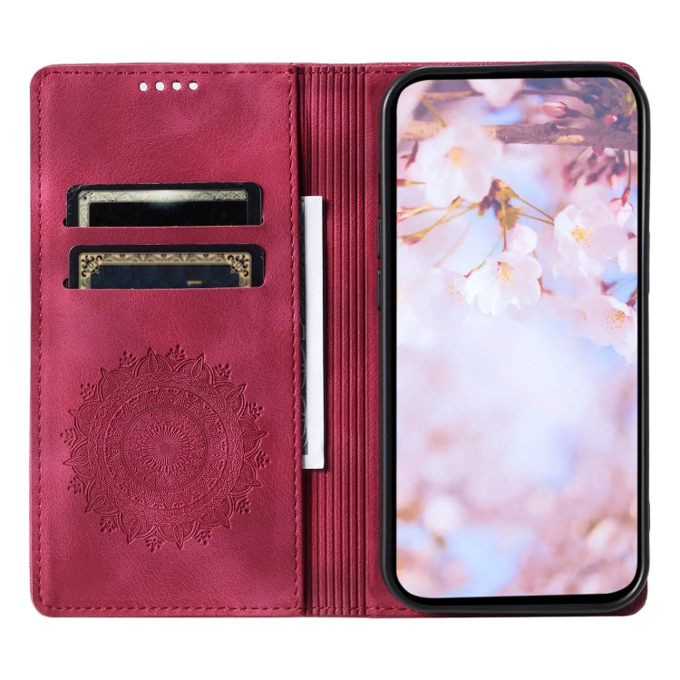 For Samsung Galaxy S23+ 5G Totem Embossed Magnetic Leather Phone Case(Red) - HoMEdemic™ 