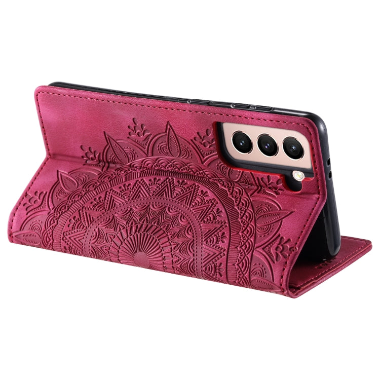 For Samsung Galaxy S23+ 5G Totem Embossed Magnetic Leather Phone Case(Red) - HoMEdemic™ 
