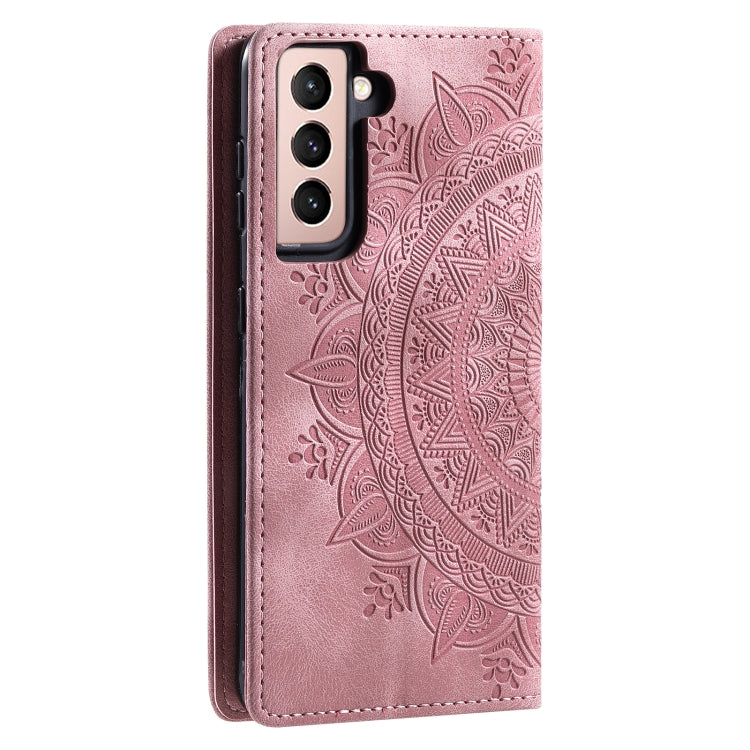 For Samsung Galaxy S23+ 5G Totem Embossed Magnetic Leather Phone Case(Rose Gold) - HoMEdemic™ 
