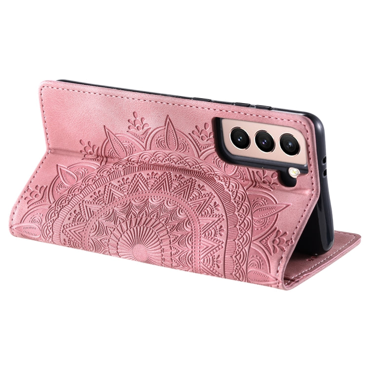 For Samsung Galaxy S23+ 5G Totem Embossed Magnetic Leather Phone Case(Rose Gold) - HoMEdemic™ 