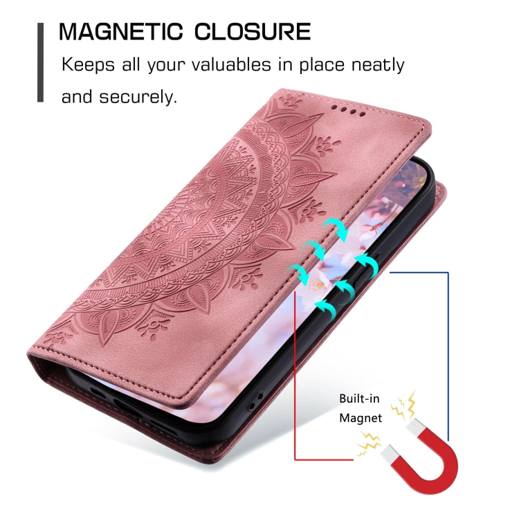 For Samsung Galaxy S23+ 5G Totem Embossed Magnetic Leather Phone Case(Rose Gold) - HoMEdemic™ 