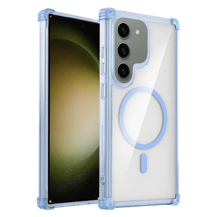 For Samsung Galaxy S23+ 5G Transparent MagSafe Magnetic Phone Case(Blue) - HoMEdemic™ 