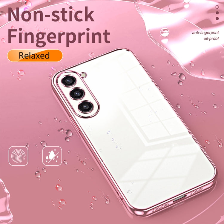 For Samsung Galaxy S23+ 5G Transparent Plating Fine Hole Phone Case(Purple) - HoMEdemic™ 
