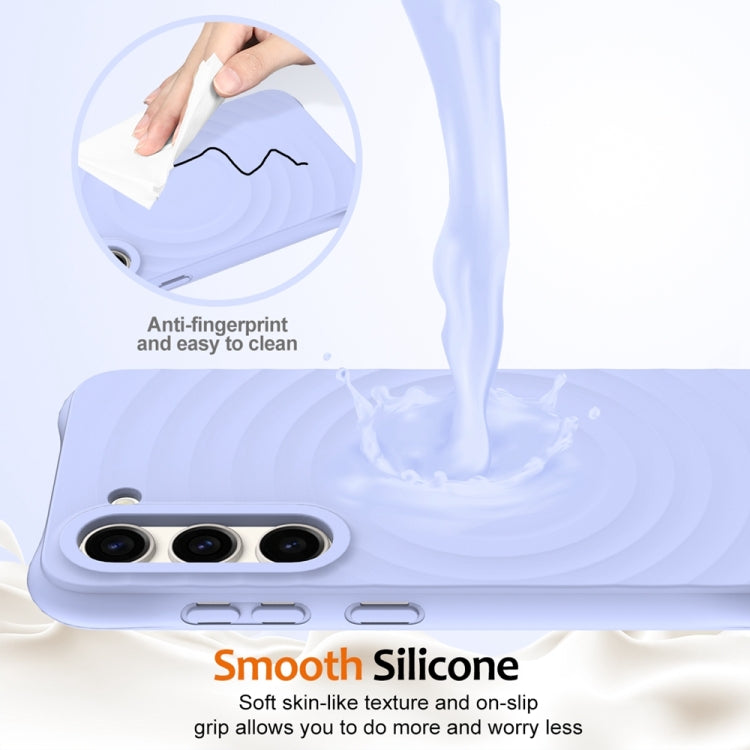 For Samsung Galaxy S23+ 5G Wave Texture MagSafe Magnetic Liquid Silicone Phone Case(Purple) - HoMEdemic™ 