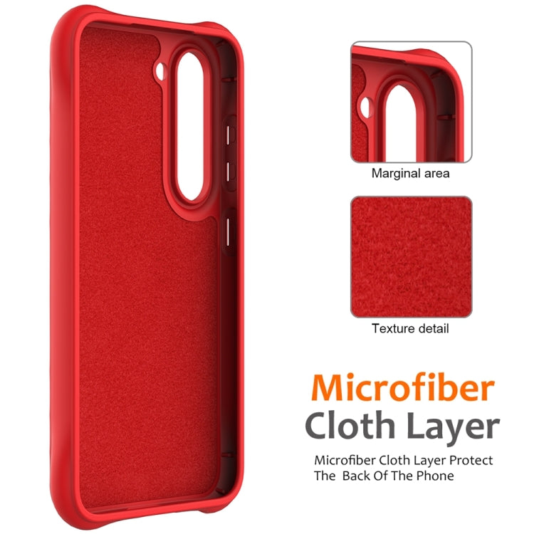 For Samsung Galaxy S23+ 5G Wave Texture MagSafe Magnetic Liquid Silicone Phone Case(Red) - HoMEdemic™ 
