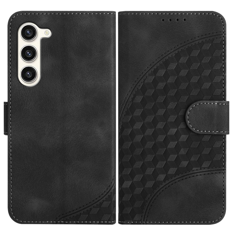 For Samsung Galaxy S23+ 5G YX0060 Elephant Head Embossed Phone Leather Case with Lanyard(Black) - HoMEdemic™ 