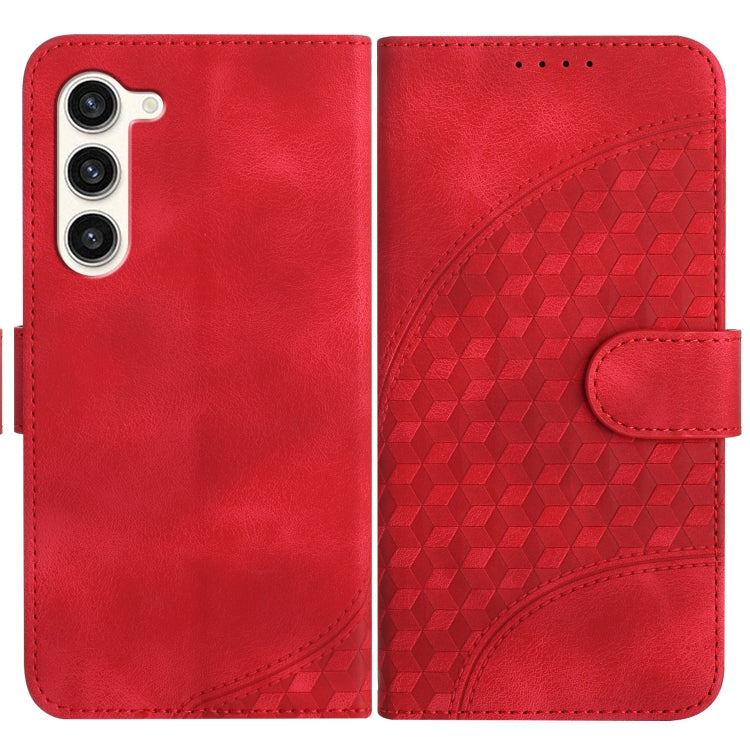 For Samsung Galaxy S23+ 5G YX0060 Elephant Head Embossed Phone Leather Case with Lanyard(Red) - HoMEdemic™ 