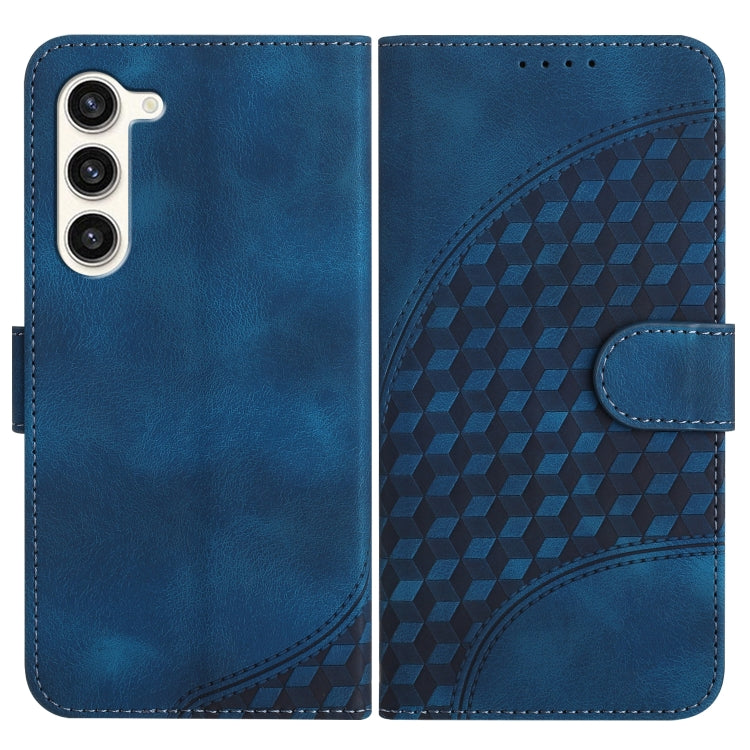 For Samsung Galaxy S23+ 5G YX0060 Elephant Head Embossed Phone Leather Case with Lanyard(Royal Blue) - HoMEdemic™ 