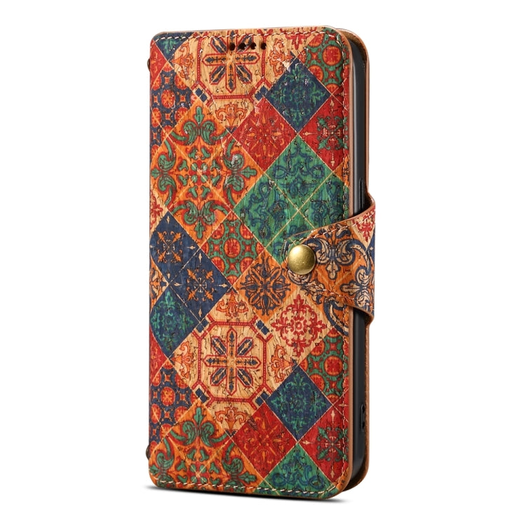 For Samsung Galaxy S23+ Denior Flower Language Series Cork Fabric Oil Edge Leather Phone Case(Winter) - HoMEdemic™ 