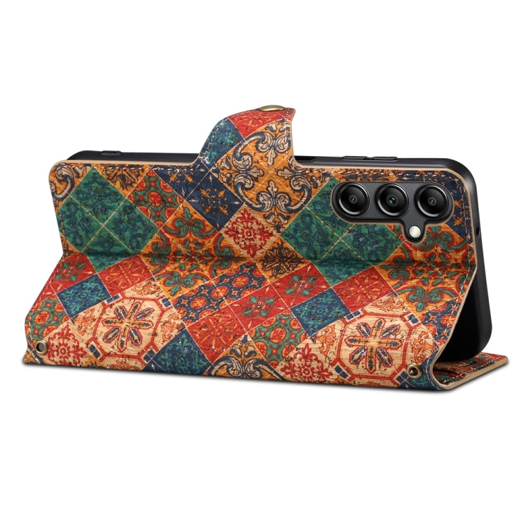 For Samsung Galaxy S23+ Denior Flower Language Series Cork Fabric Oil Edge Leather Phone Case(Winter) - HoMEdemic™ 