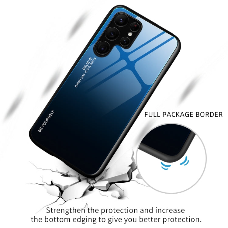 For Samsung Galaxy S23 Ultra 5G Gradient Color Glass Phone Case, For Samsung Galaxy S23 Ultra 5G - HoMEdemic™ 