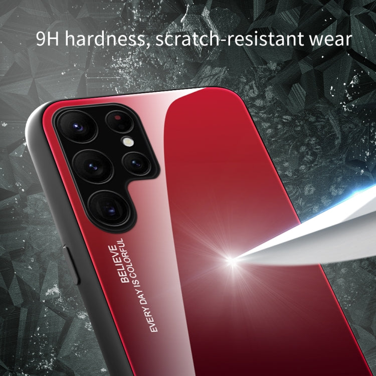 For Samsung Galaxy S23 Ultra 5G Gradient Color Glass Phone Case - HoMEdemic™ 