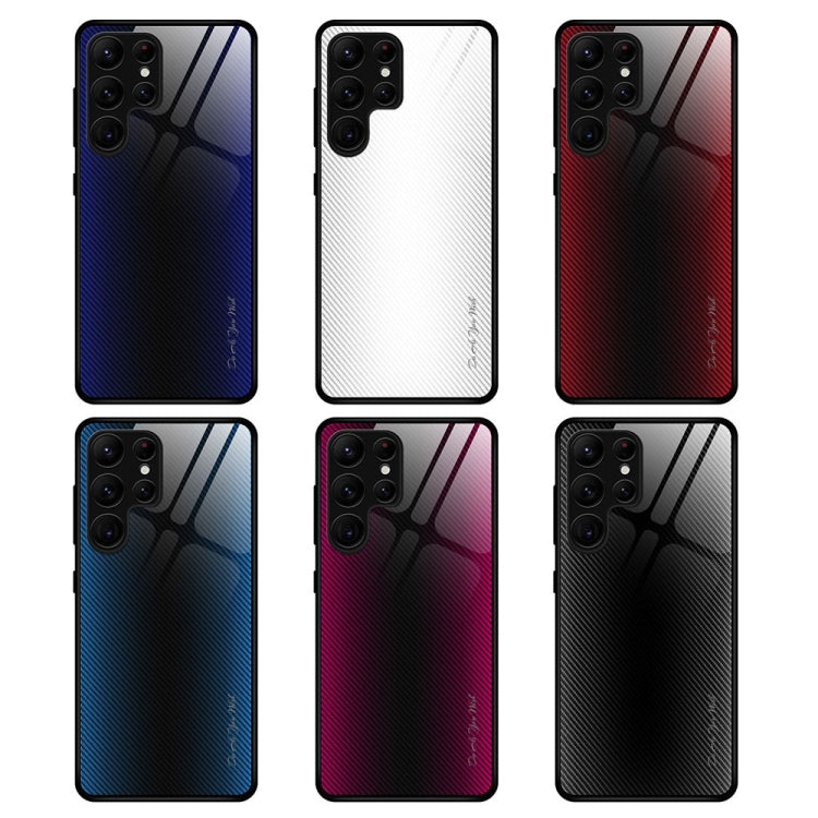 For Samsung Galaxy S23 Ultra 5G Texture Gradient Glass TPU Phone Case - HoMEdemic™ 