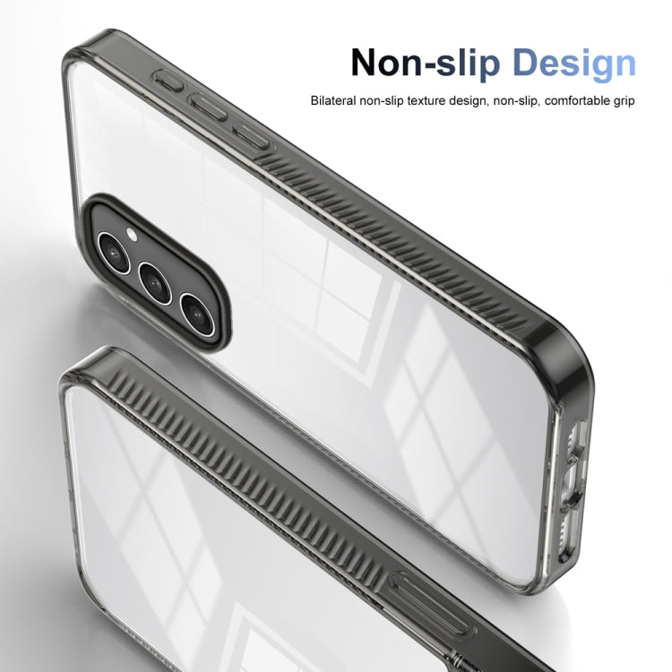 For Samsung Galaxy S24 5G 2.5mm Anti-slip Clear Acrylic Hybrid TPU Phone Case(Black) - HoMEdemic™ 