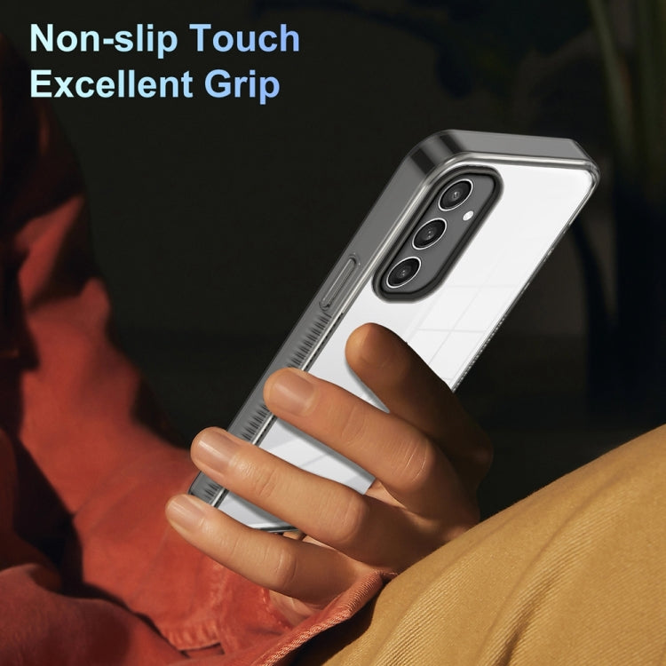 For Samsung Galaxy S24 5G 2.5mm Anti-slip Clear Acrylic Hybrid TPU Phone Case(Black) - HoMEdemic™ 