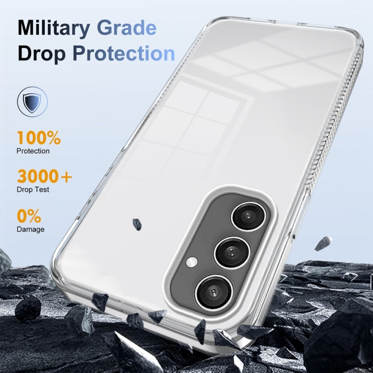 For Samsung Galaxy S24 5G 2.5mm Anti-slip Clear Acrylic Hybrid TPU Phone Case(Transparent) - HoMEdemic™ 
