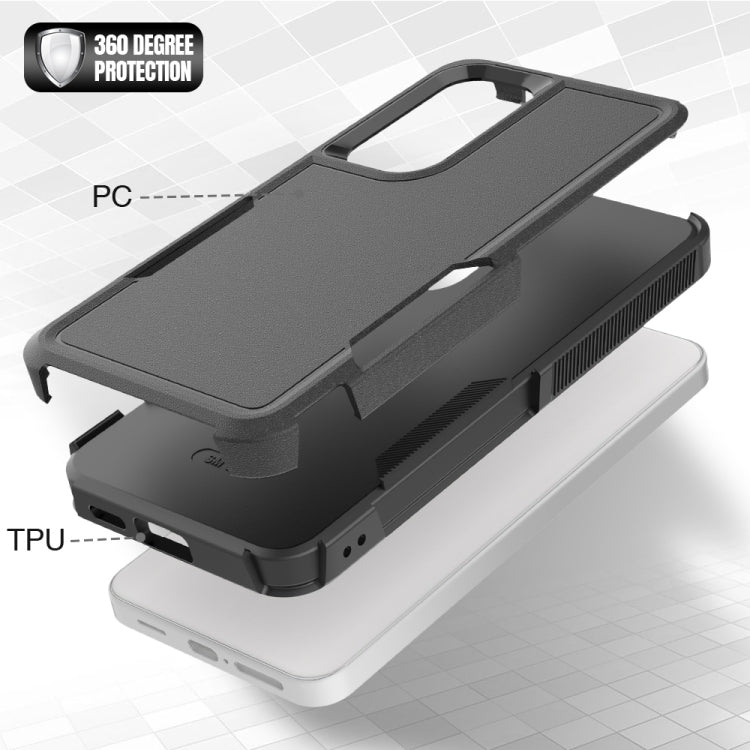 For Samsung Galaxy S24 5G 2 in 1 PC + TPU Phone Case(Black) - HoMEdemic™ 