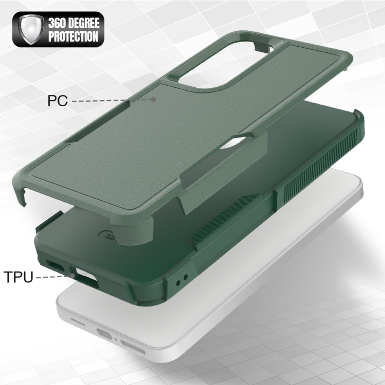 For Samsung Galaxy S24 5G 2 in 1 PC + TPU Phone Case(Dark Green) - HoMEdemic™ 