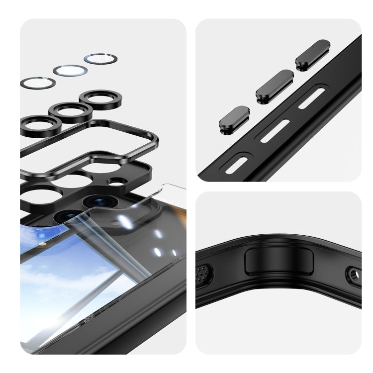 For Samsung Galaxy S24 5G Acrylic Hybrid TPU Armor Shockproof Phone Case(Black) - HoMEdemic™ 