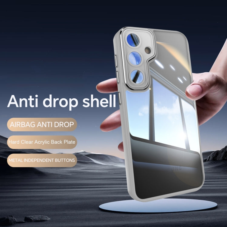 For Samsung Galaxy S24 5G Acrylic Hybrid TPU Armor Shockproof Phone Case(Grey) - HoMEdemic™ 