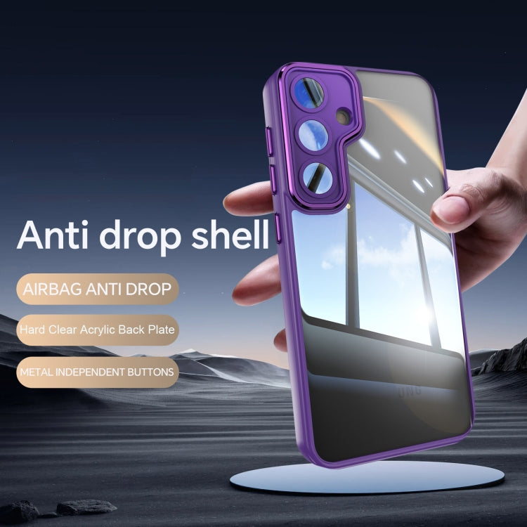 For Samsung Galaxy S24 5G Acrylic Hybrid TPU Armor Shockproof Phone Case(Purple) - HoMEdemic™ 