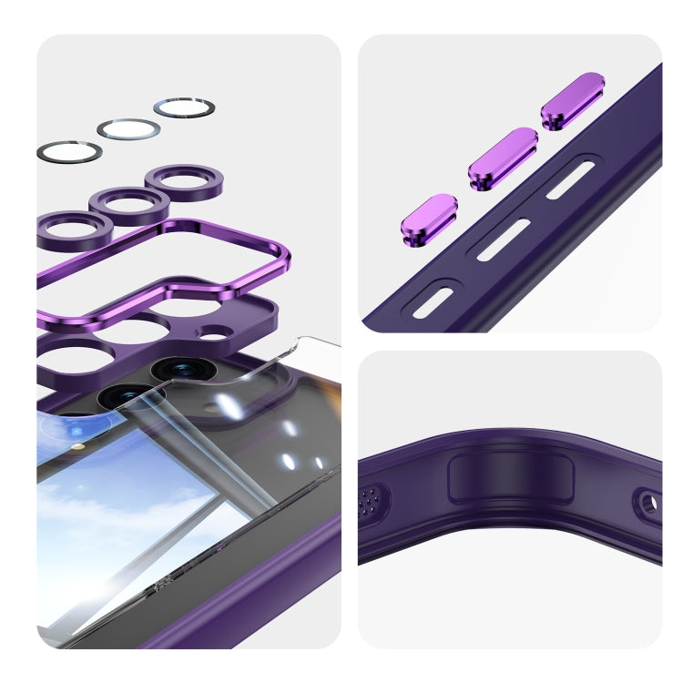 For Samsung Galaxy S24 5G Acrylic Hybrid TPU Armor Shockproof Phone Case(Purple) - HoMEdemic™ 