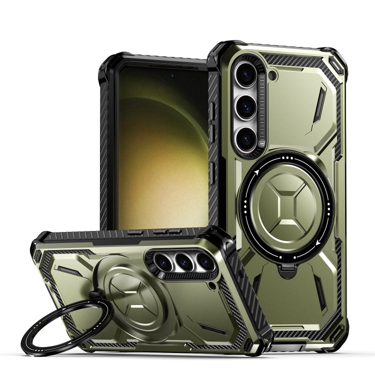 For Samsung Galaxy S24 5G Armor Series Holder Phone Case(Army Green) - HoMEdemic™ 