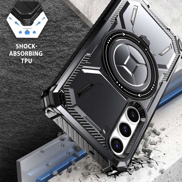 For Samsung Galaxy S24 5G Armor Series Holder Phone Case(Red) - HoMEdemic™ 