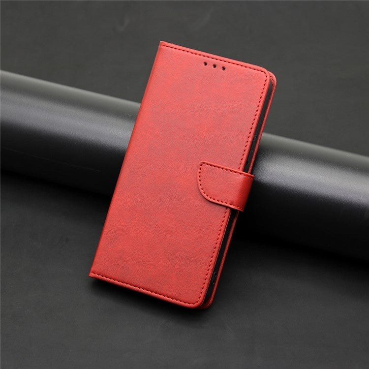 For Samsung Galaxy S24 5G Calf Texture Buckle Flip Leather Phone Case(Red) - HoMEdemic™ 