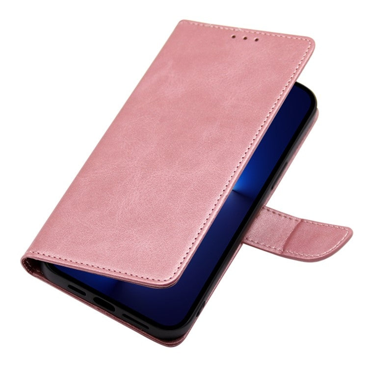 For Samsung Galaxy S24 5G Calf Texture Buckle Flip Leather Phone Case(Rose Gold) - HoMEdemic™ 