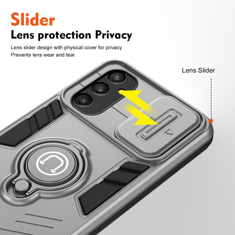 For Samsung Galaxy S24 5G Camshield Ring Holder Phone Case(Grey) - HoMEdemic™ 