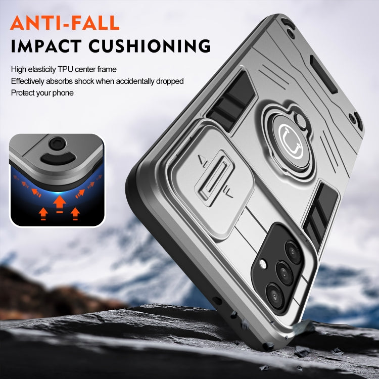 For Samsung Galaxy S24 5G Camshield Ring Holder Phone Case(Grey) - HoMEdemic™ 