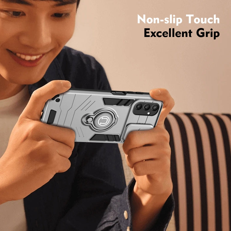 For Samsung Galaxy S24 5G Camshield Ring Holder Phone Case(Grey) - HoMEdemic™ 