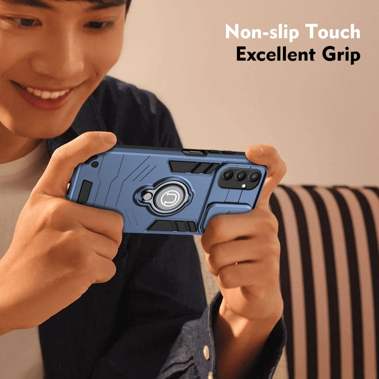 For Samsung Galaxy S24 5G Camshield Ring Holder Phone Case(Royal Blue) - HoMEdemic™ 