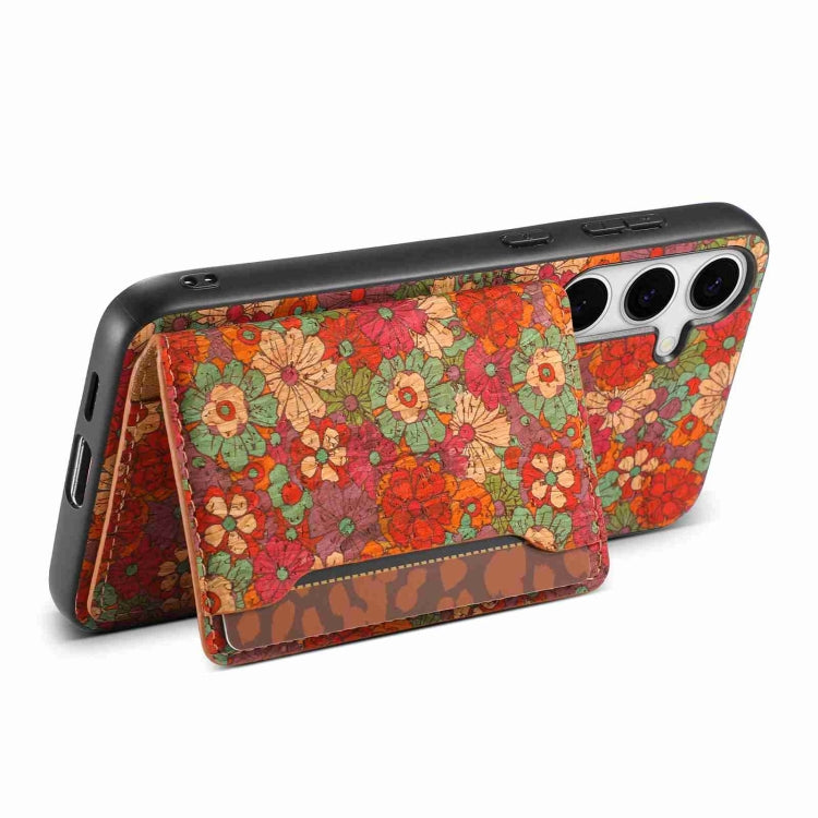 For Samsung Galaxy S24 5G Card Slot Holder Phone Case(Summer Red) - HoMEdemic™ 