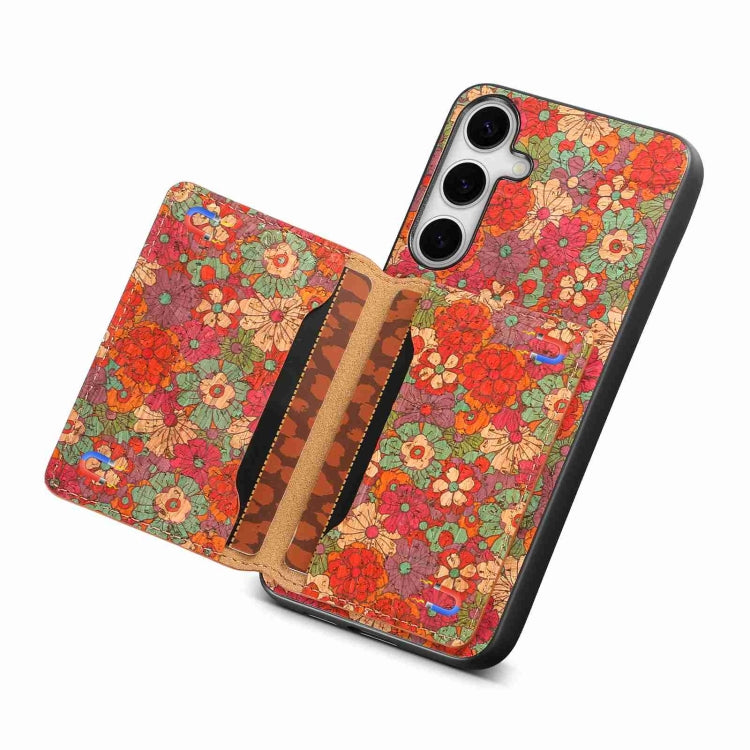 For Samsung Galaxy S24 5G Card Slot Holder Phone Case(Summer Red) - HoMEdemic™ 