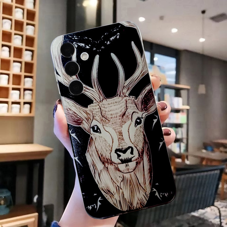 For Samsung Galaxy S24 5G Colored Drawing Pattern TPU Phone Case(Deer) - HoMEdemic™ 