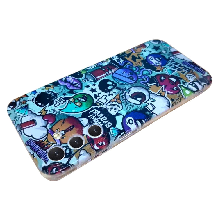 For Samsung Galaxy S24 5G Colored Drawing Pattern TPU Phone Case(Graffiti) - HoMEdemic™ 