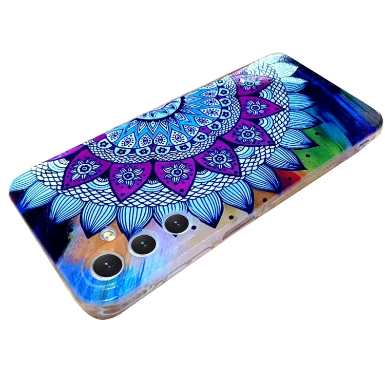 For Samsung Galaxy S24 5G Colored Drawing Pattern TPU Phone Case(Half-flower) - HoMEdemic™ 