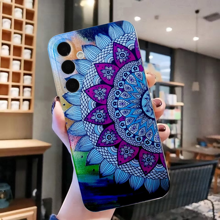 For Samsung Galaxy S24 5G Colored Drawing Pattern TPU Phone Case(Half-flower) - HoMEdemic™ 
