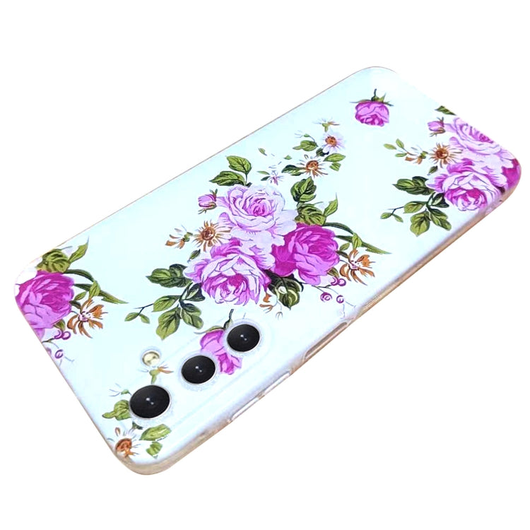 For Samsung Galaxy S24 5G Colored Drawing Pattern TPU Phone Case(Rose Flower) - HoMEdemic™ 